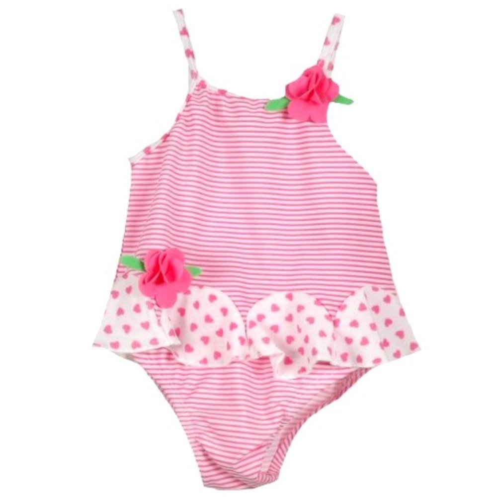 Baby Buns Hearts and Roses One-Piece Swimsuit